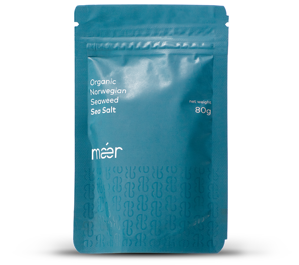 Mær Tare havsalt produktforpakning